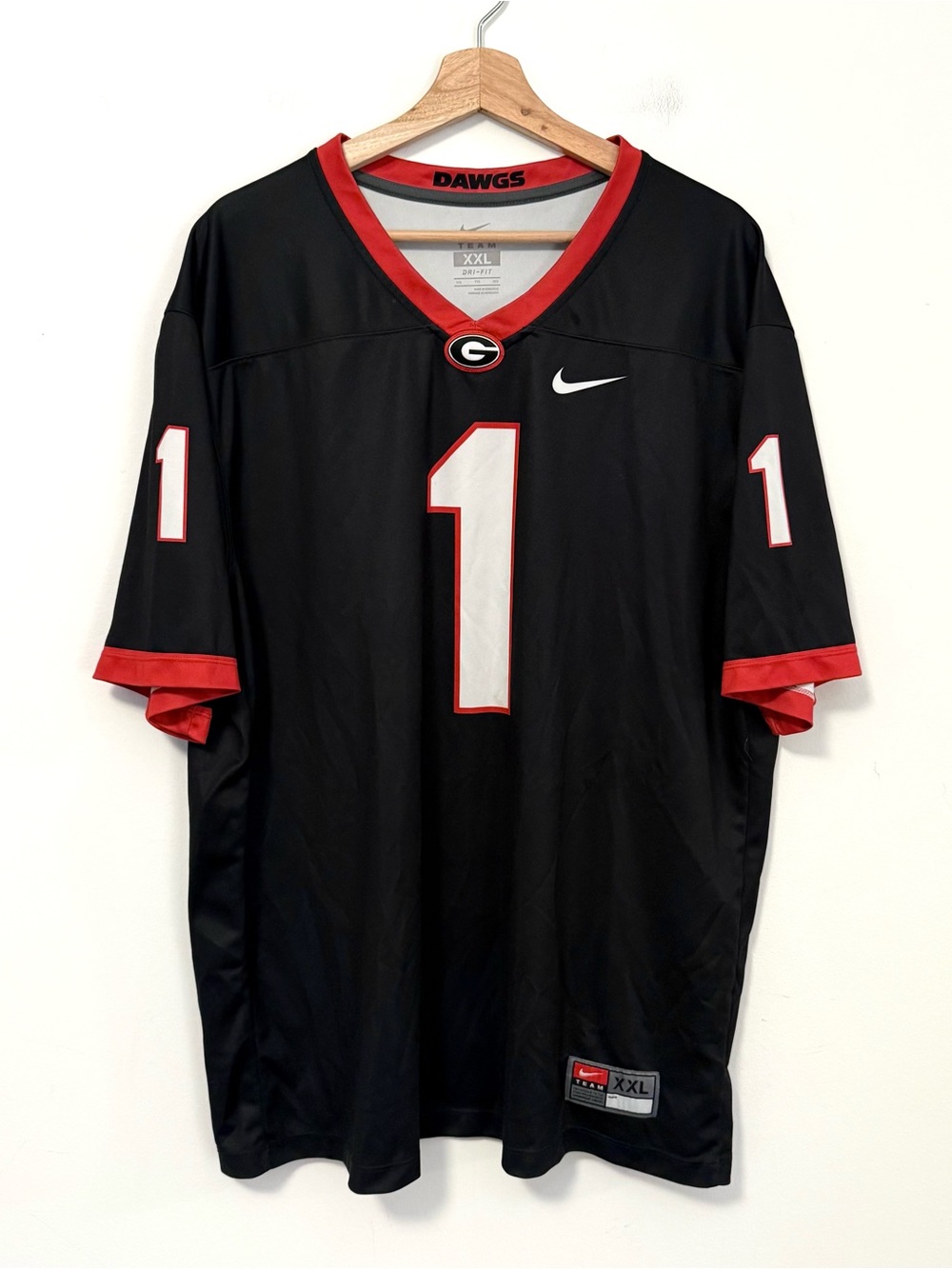 Nike Team Georgia Bulldogs UGA #1 Dri-Fit Jersey